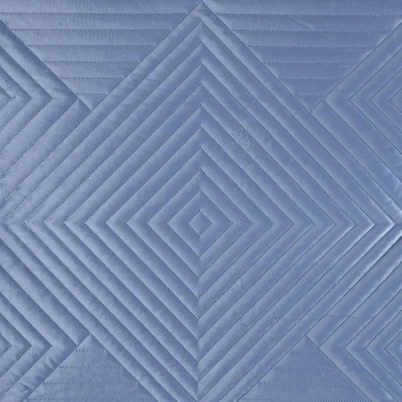 Narzuta dekoracyjna 220x240 Sofia 2 niebieska geometria welurowa Eurofirany