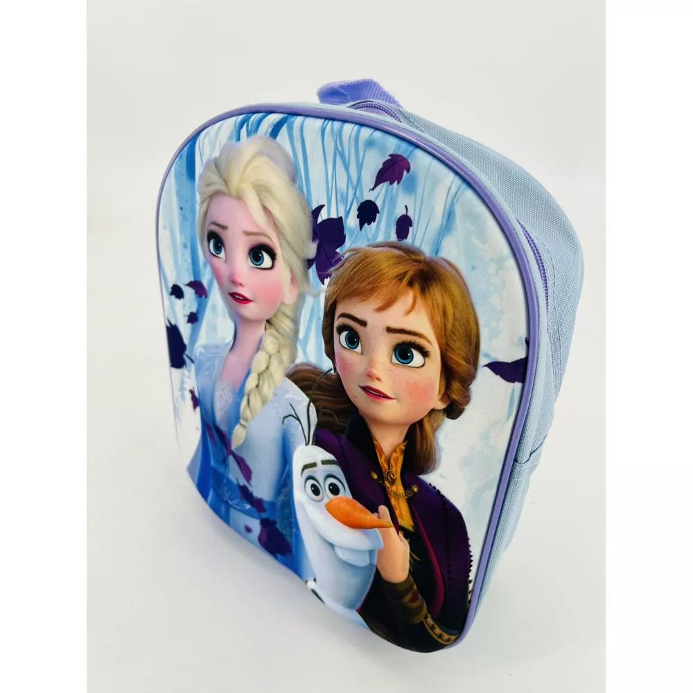 Plecak 3D do przedszkola Frozen 5 Anna  Elsa błękitny P24