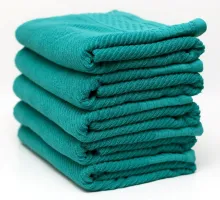 Ręcznik Bolero 50x90 turkusowy frotte 500 g/m2 jednobarwny żakardowy z bordiurą