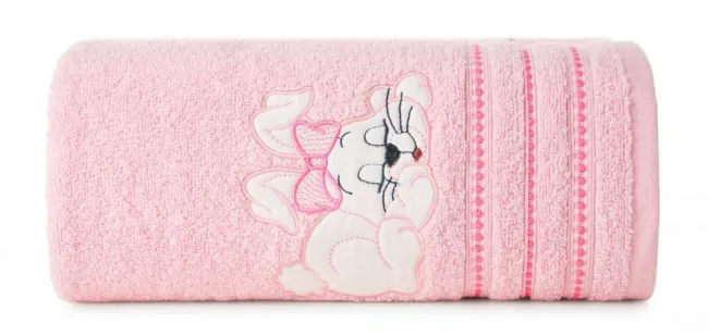 Ręcznik dziecięcy 30x50 Baby 38 różowy Zajączek 450g/m2 Eurofirany