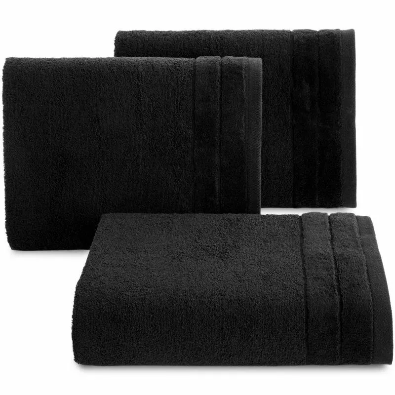 Ręcznik Damla 50x90 czarny frotte 500  g/m2 Eurofirany