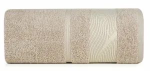 Ręcznik Sylwia 2 70x140 beżowy 500 g/m2  frotte Eurofirany
