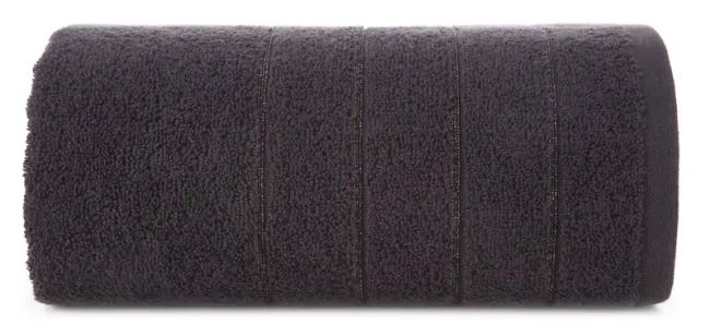 Ręcznik Dali 70x140 czarny frotte  500g/m2 Eurofirany