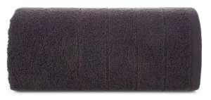 Ręcznik Dali 70x140 czarny frotte  500g/m2 Eurofirany