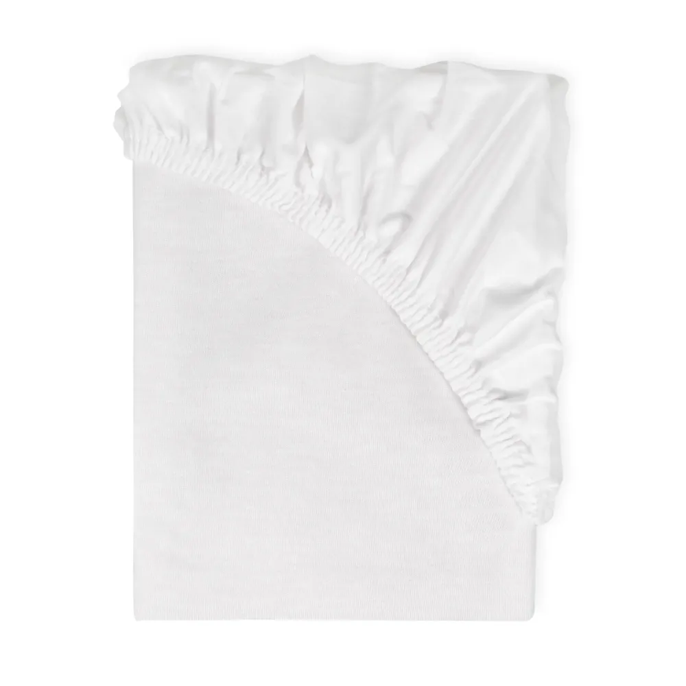 Podkład higieniczny 58x110 jersey biały   nieprzemakalny prześcieradło z gumką do łóżeczek przystawnych