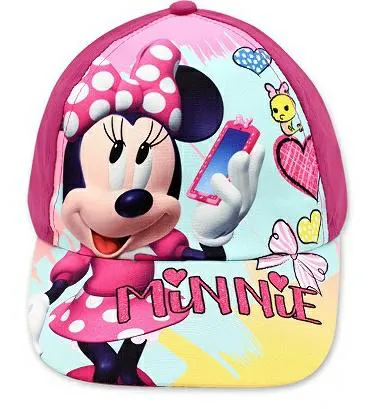 Czapka z daszkiem Myszka Mini Minnie Mouse 52 różowa ciemna 2210