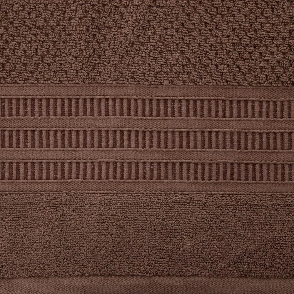 Ręcznik Rosita 50x90 brązowy o ryżowej  strukturze 500g/m2 Eurofirany