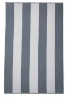 Ręcznik plażowy 100x160 Neon 7954/7 szary szerokie pasy 380 g/m2 Zwoltex