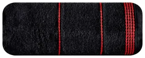 Ręcznik Mira 70x140 czarny 18 frotte 500 g/m2 Eurofirany