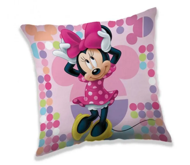 Poduszka dziecięca 40x40 Myszka Mini 3150 Minnie Mouse różowa dekoracyjna