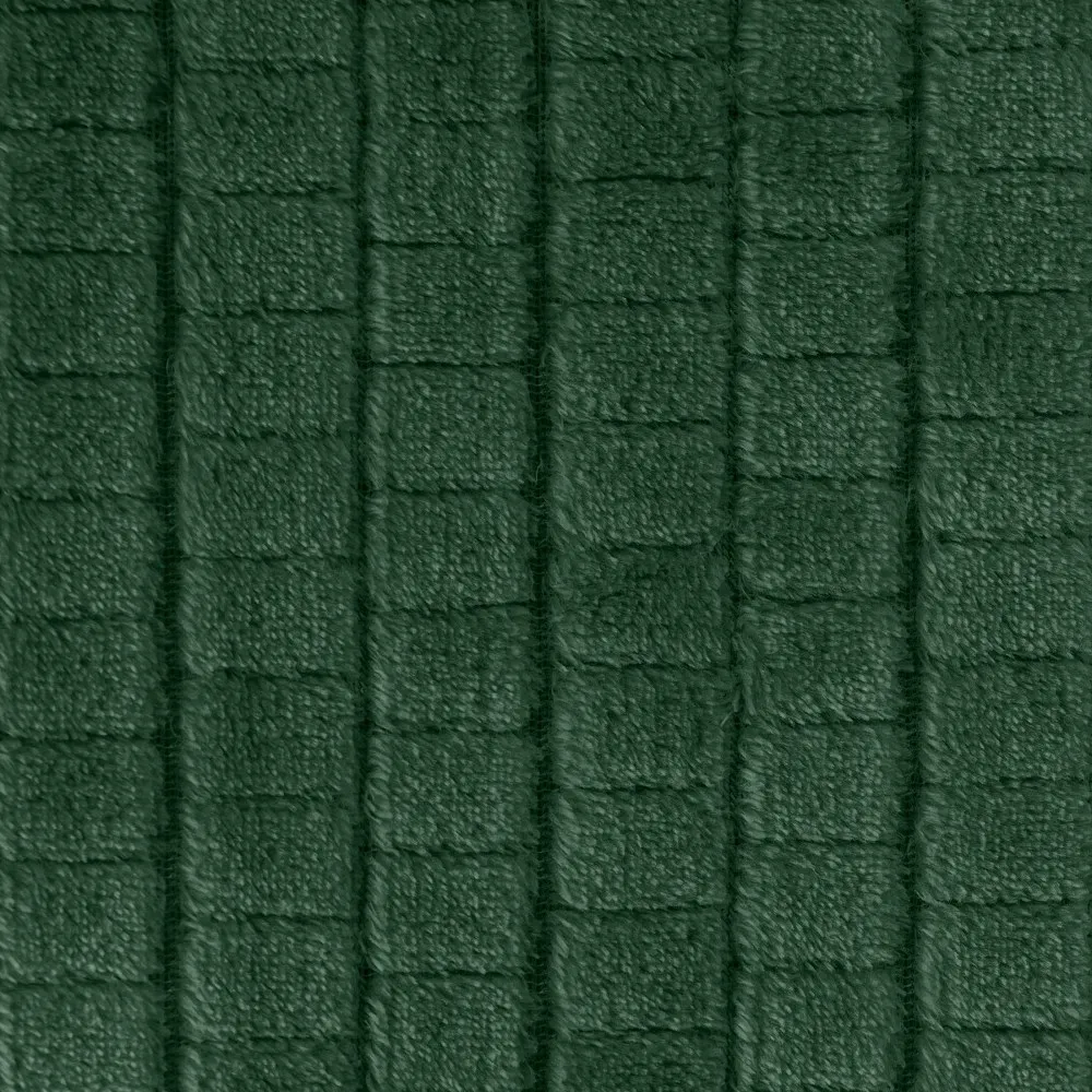 Koc narzuta z mikrofibry 220x200 Cindy 2 zielony ciemny