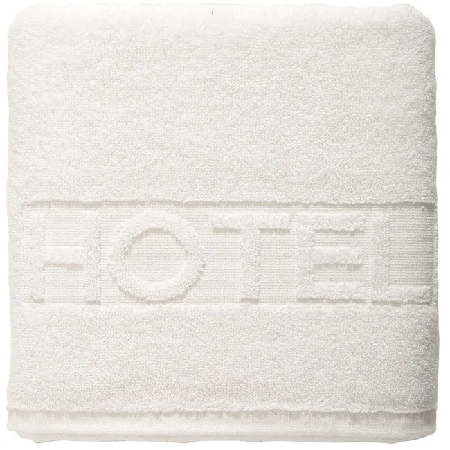 Ręcznik hotelowy 3 50x100 biały 01 napis hotel 500 g/m2 Eurofirany