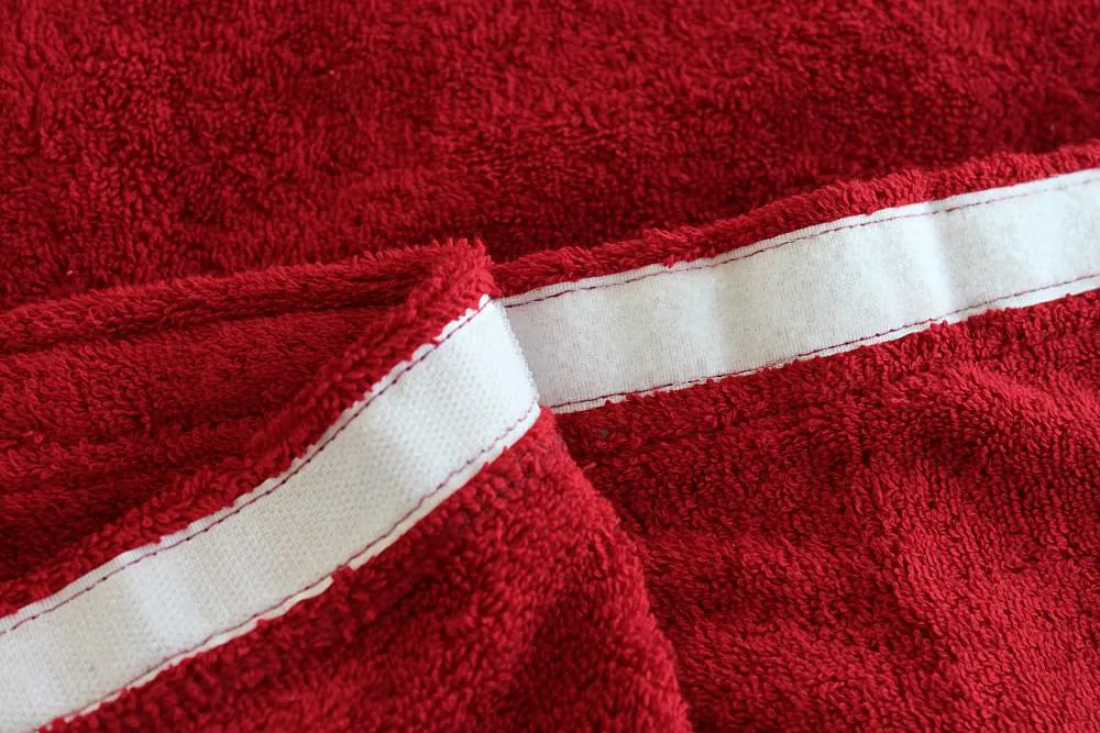 Ręcznik męski do sauny Kilt S/M czerwony  frotte bawełniany