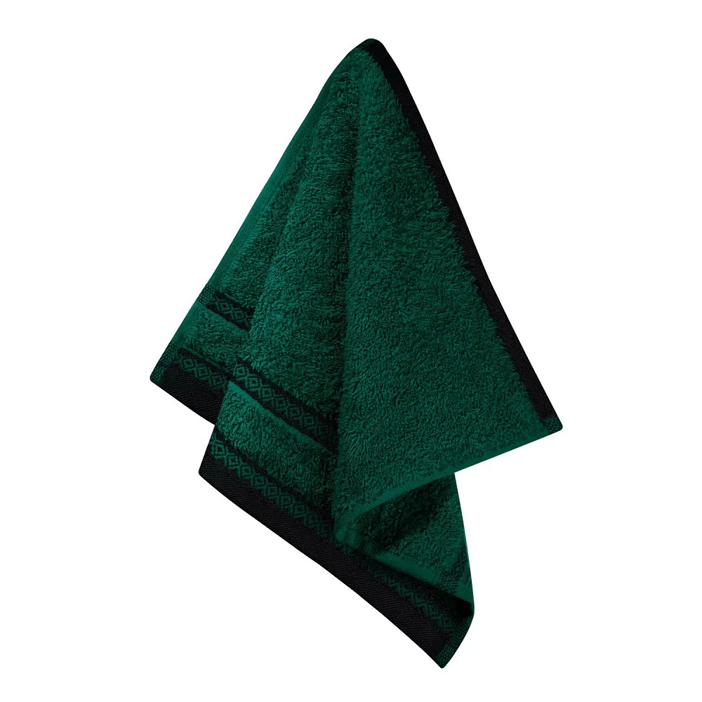 Ręcznik Panama 30x30 zielony butelkowy    frotte 500g/m2