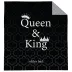 Narzuta dekoracyjna 170x210 Queen&King czarna biała szara K_65 112 Bedspread