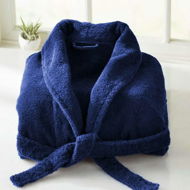Szlafrok frotte bawełniany XL niebieski Sheridan uniwersalny