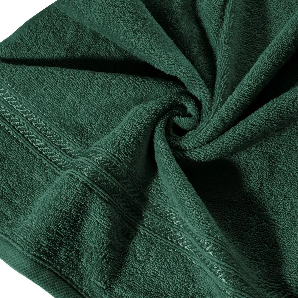 Ręcznik Lori 70x140 zielony ciemny 450g/m2 Eurofirany