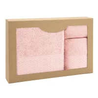 Komplet ręczników 3 szt Solano różowy kwarcowy w pudełku Darymex