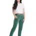 Spodnie dresowe damskie 310 zielone 3XL welurowe