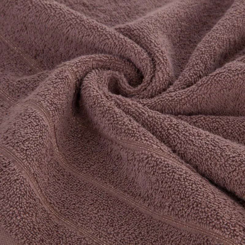 Ręcznik Dali 70x140 brązowy jasny frotte  500g/m2 Eurofirany