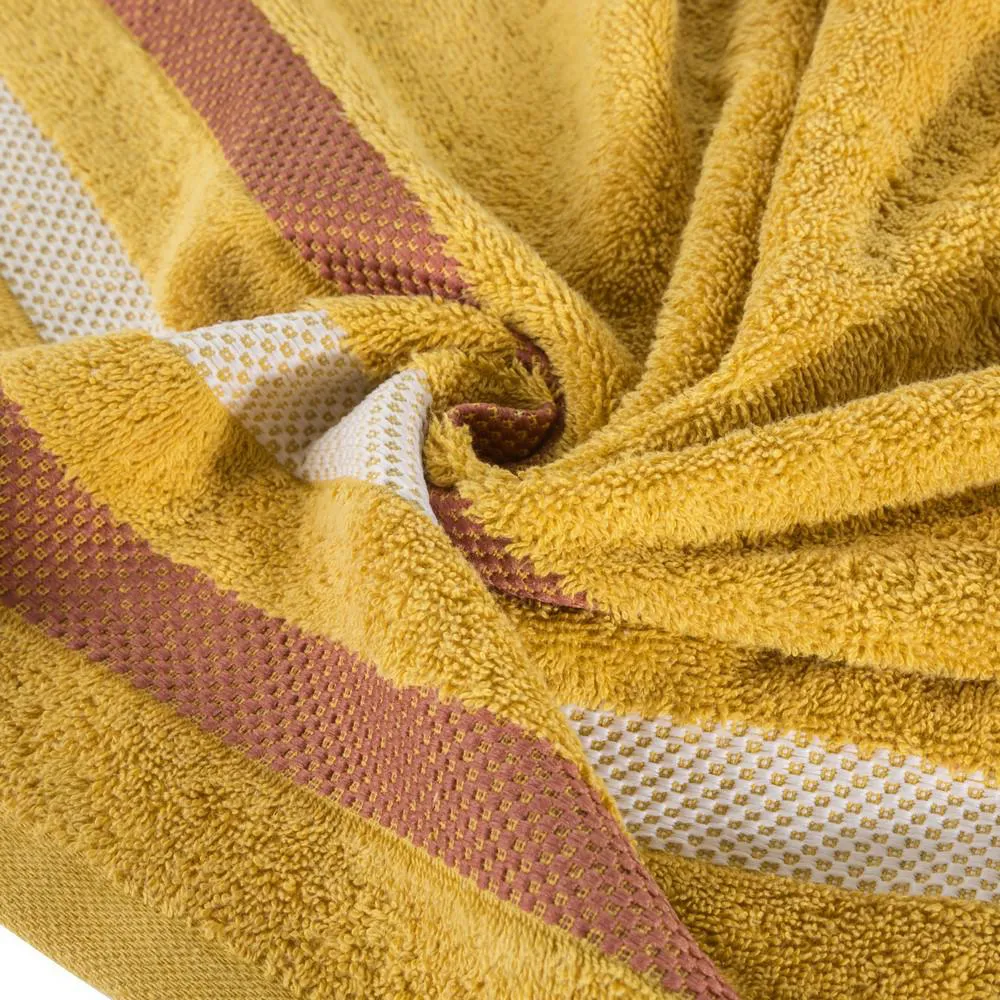 Ręcznik Gracja 30x50  musztardowy 500g/m2 frotte Eurofirany