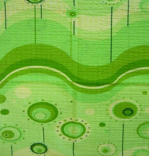 Pościel z kory 160x200 wzór Lizak zielony