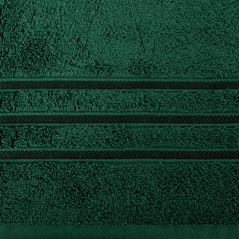 Komplet ręczników 2 szt Loca zielony      ciemny upominkowy frotte 480g/m2 Eurofirany
