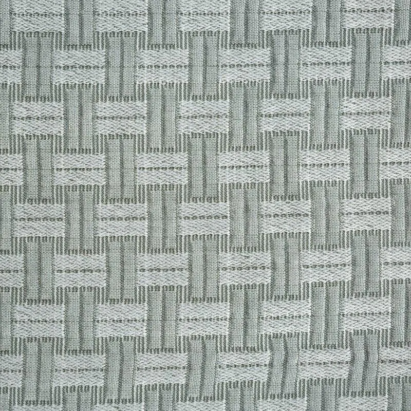 Narzuta dekoracyjna 220x240 Monte oliwkowa z bawełny z drobnym żakardowym wzorem TERRA COLLECTION Eurofirany