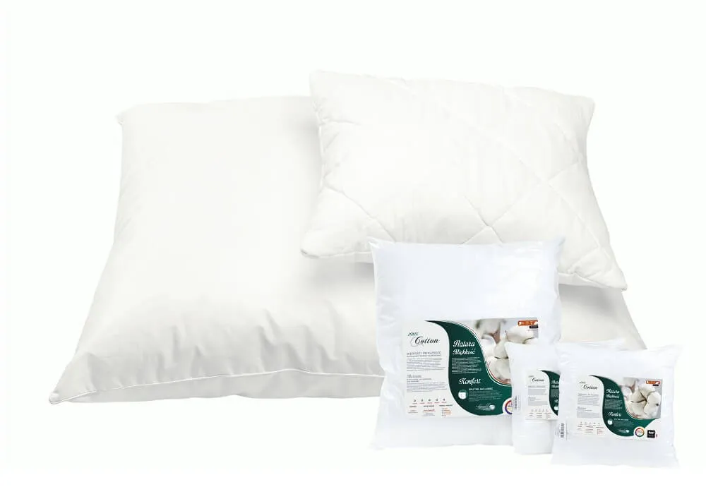 Poduszka antyalergiczna 50x60 Cotton pikowana 450g biała AMZ