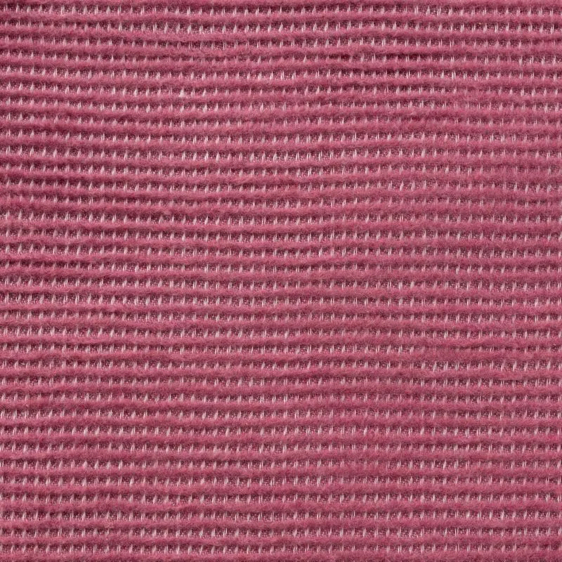 Narzuta dekoracyjna 220x240 Avinion różowa ciemna bawełniana z drobnym żakardowym wzorem w krateczkę Terra Eurofirany