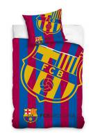 Pościel bawełniana 160x200 FC Barcelona herb poszewka 70x80 dla kibica Carbotex