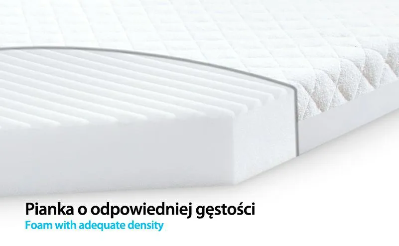 Materacyk do łóżeczka 140x70x8 Softi Plus piankowy oddychający ortopedyczny 4883