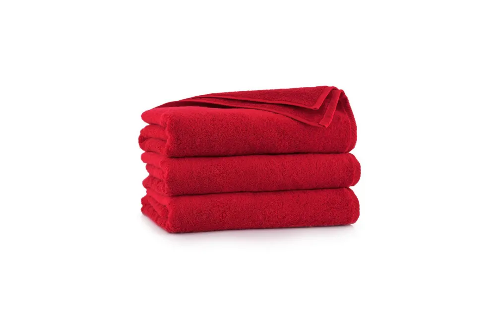 Ręcznik Kiwi 2 30x50 czerwony frotte 500  g/m2 Zwoltex 23