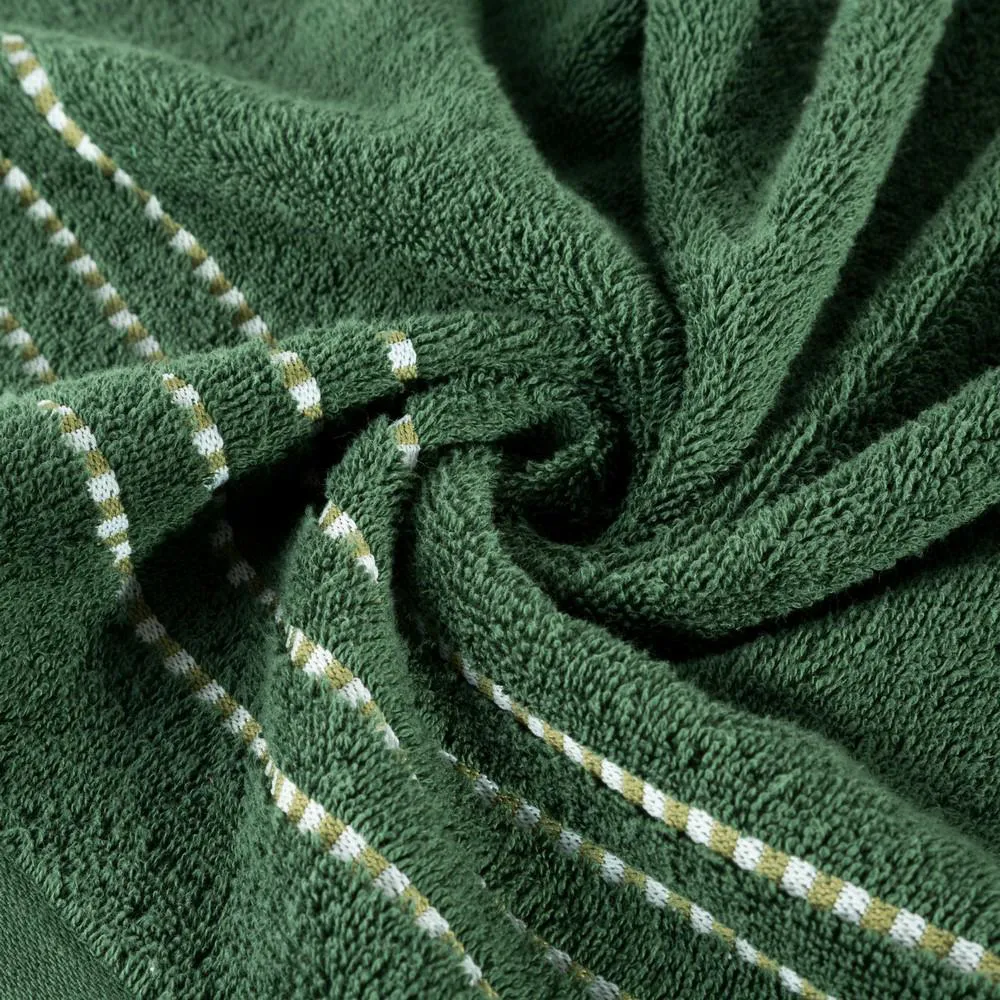 Ręcznik 70x140 Fiore  zielony 500g/m2 Eurofirany