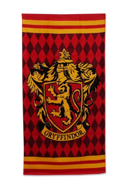 Ręcznik plażowy 70x140 Harry Potter 4215 Gryffindor dla fanów uniwersum