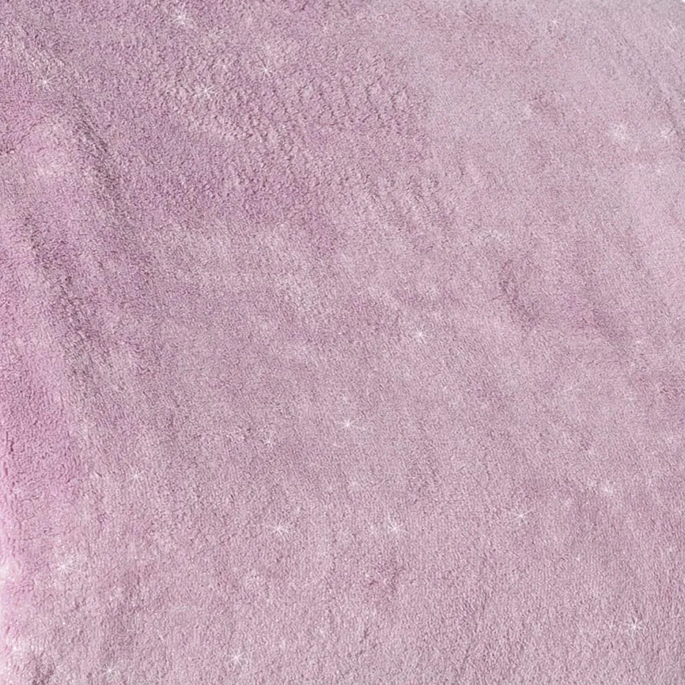 Koc narzuta z mikrofibry 170x210 Lurex różowy błyszczący Eurofirany