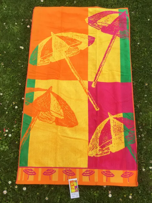 Ręcznik plażowy 90x160 Parasolki 0090 Ziplar
