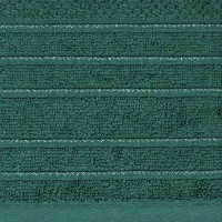 Ręcznik Glory 3 30x50 butelkowy zielony z welurową bordiurą i błyszczącą nicią 500g/m2 Eurofirany
