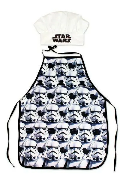 Zestaw kuchenny Star Wars fartuch czapka kucharza 5250 Gwiezdne Wojny biały czarny