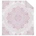 Narzuta dekoracyjna 220x240 Rozeta różowa pudrowa biała K_67 112 Bedspread