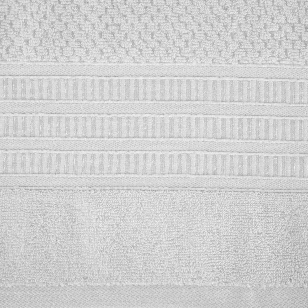 Ręcznik Rosita 70x140 biały o ryżowej  strukturze 500g/m2 Eurofirany
