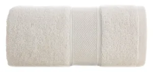Ręcznik Liana 50x90 kremowy z błyszczącą  nicią 500 g/m2 Eurofirany