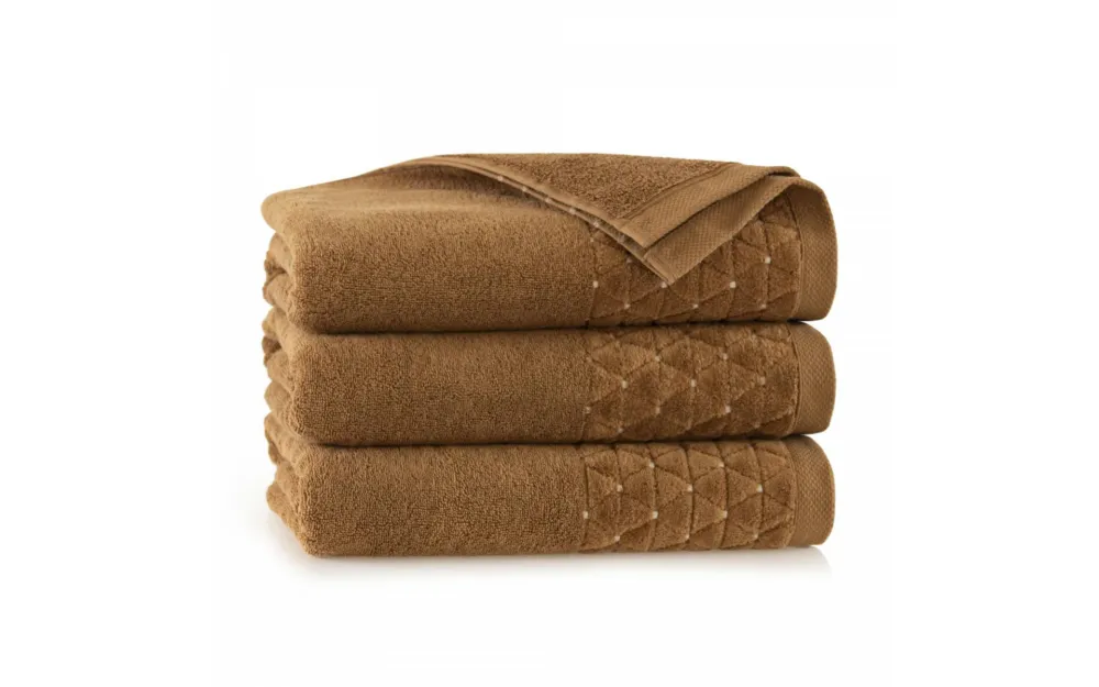 Ręcznik Oscar AB 30x50 brązowy jasny      frotte 500 g/m2 Zwoltex