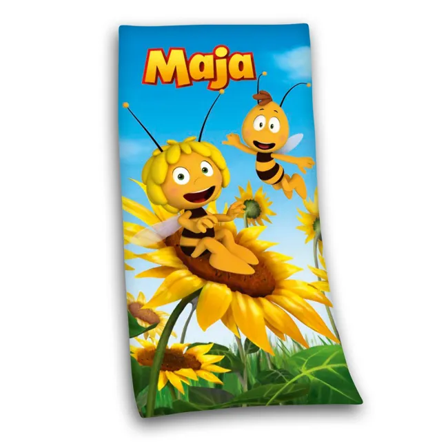 Ręcznik dziecięcy 75x150 Pszczółka Maja 0275 Gucio słonecznik bawełniany