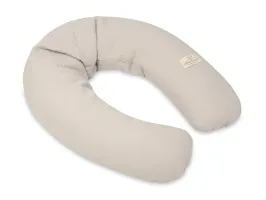 Poduszka pozycjonująca Relax Muslin szara 190 cm do karmienia ciążowa wypoczynkowa