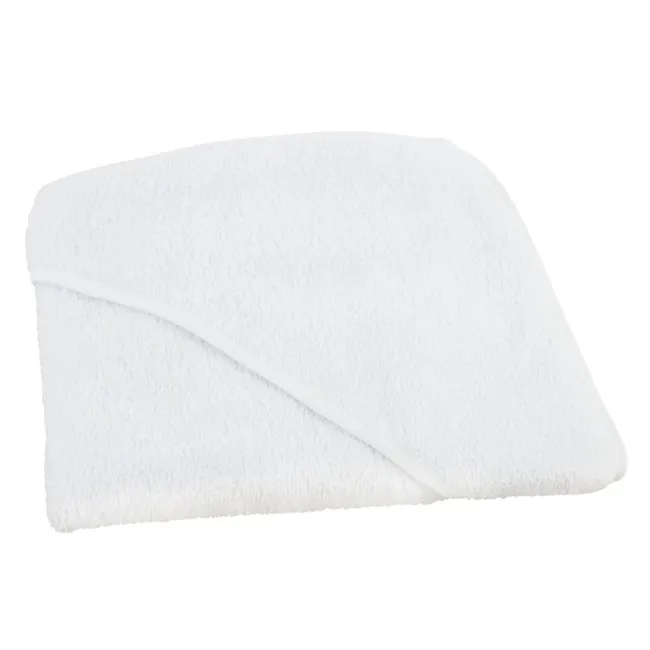 Okrycie kąpielowe 80x80 niemowlęce białe ręcznik z kapturkiem 9078S 380g/m2 Clarysse