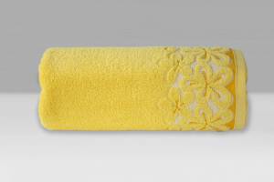 Ręcznik Bella 70x140 żółty 450 g/m2 frotte Greno