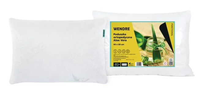 Poduszka ortopedyczna 40x60 Aloe Vera 750 g wyrób medyczny Wendre