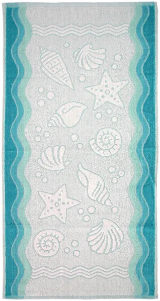 Ręcznik Flora Ocean 40x60 turkusowy       bawełniany frotte 380 g/m2 Greno