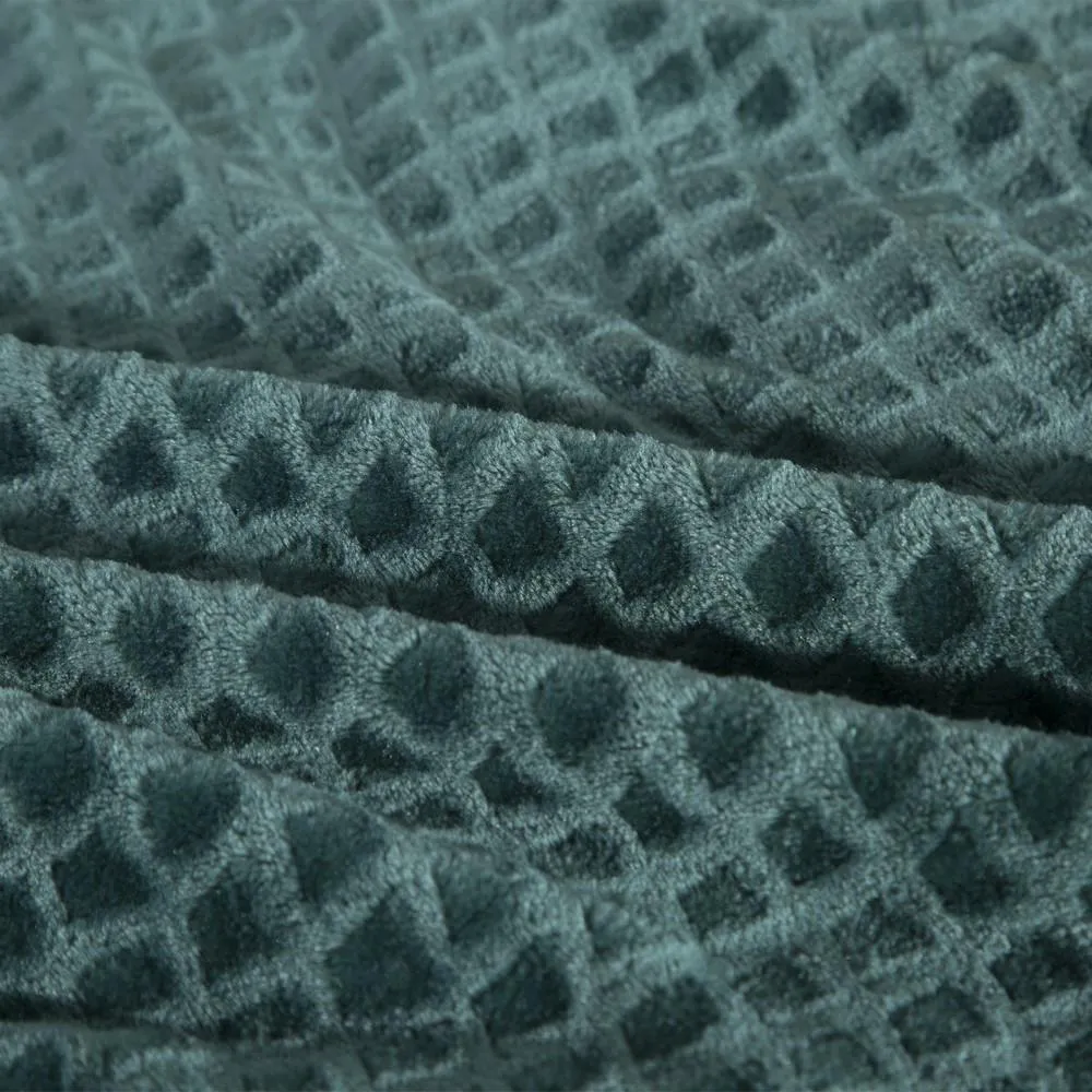 Koc narzuta z mikrofibry 150x200 zielony ciemny Bela